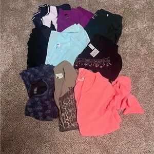 Women Long Sleeve Top Bundle Medium - 9 Items
